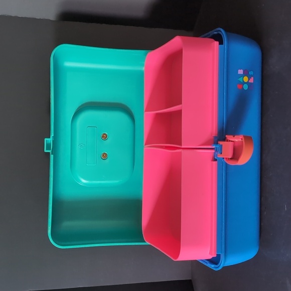 VGT 1980s Caboodles Lot Of 3 Blue/Green Travel Makeup Cases. - Picture 4 of 13